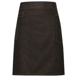 Premier Division Waist Apron - One Size, Black/Tan Denim