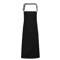 Premier District Bibbed Apron - One Size, Black Denim