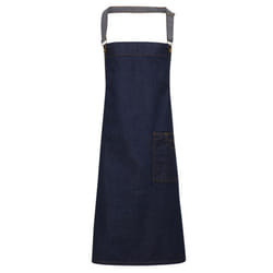 Premier District Bibbed Apron - One Size, Indigo Denim
