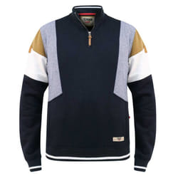 Duke Mens Kenington D555 Panel Half Zip Sweatshirt - XXL, Navy