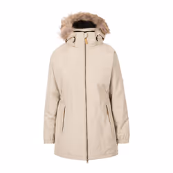 Trespass Womens/Ladies Celebrity Insulated Longer Length Parka Jacket - L, Oatmilk