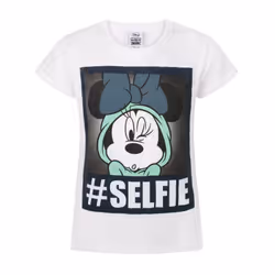 Disney Childrens/Kids Selfie Minnie Mouse T-Shirt - 3-4 Years, White