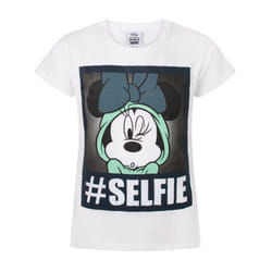 Disney Childrens/Kids Selfie Minnie Mouse T-Shirt - 3-4 Years, White
