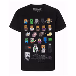 Minecraft Childrens/Kids Sprites T-Shirt - 14-15 Years, Black