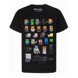 Minecraft Childrens/Kids Sprites T-Shirt - 14-15 Years, Black