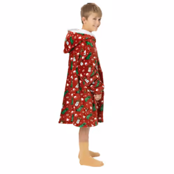 Minecraft Childrens/Kids Oversized Christmas Hoodie Blanket