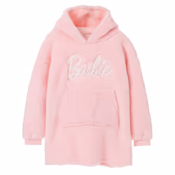 Barbie Girls Sherpa Hoodie Blanket - 9-13 Years, Pink