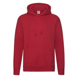 Fruit of the Loom Mens R Hoodie - XL, Red