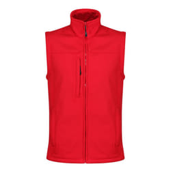 Regatta Mens Flux Softshell Body Warmer - M, Classic Red/Seal Grey
