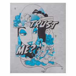 Aladdin Childrens/Kids Trust Me Jasmine T-Shirt - 7-8 Years, Grey Marl