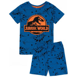 Jurassic World Boys All-Over Print Short Pyjama Set - 9-10 Years, Blue