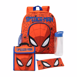 Spider-Man Childrens/Kids Backpack Set (Pack Of 4)