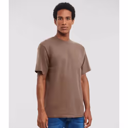 Russell Mens Ringspun Cotton Classic T-Shirt - XS, Mocha