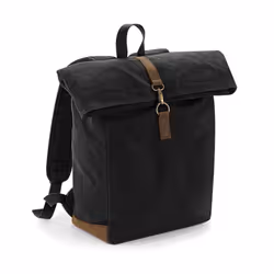 Quadra Heritage Leather Accents Backpack - One Size, Black