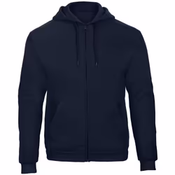 B&C Unisex Adult ID.205 50/50 Full Zip Hoodie - XS, Navy