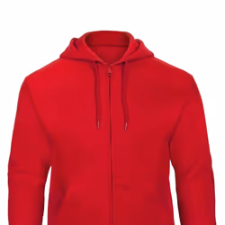 B&C Unisex Adult ID.205 50/50 Full Zip Hoodie - XXL, Red