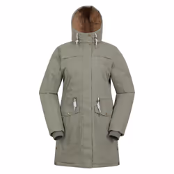 Mountain Warehouse Womens/Ladies Acorn Waterproof Borg Lined Padded Parka - 12 UK, Khaki Green