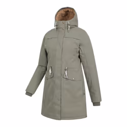 Mountain Warehouse Womens/Ladies Acorn Waterproof Borg Lined Padded Parka - 12 UK, Khaki Green