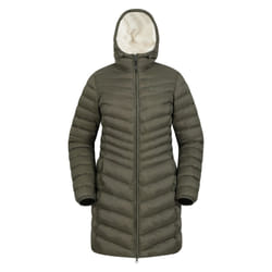 Mountain Warehouse Womens/Ladies Florence Faux Fur Lined Padded Jacket - 12 UK, Khaki Green