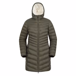 Mountain Warehouse Womens/Ladies Florence Faux Fur Lined Padded Jacket - 8 UK, Khaki Green