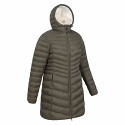 Mountain Warehouse Womens/Ladies Florence Faux Fur Lined Padded Jacket - 8 UK, Khaki Green