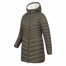 Mountain Warehouse Womens/Ladies Florence Faux Fur Lined Padded Jacket - 8 UK, Khaki Green