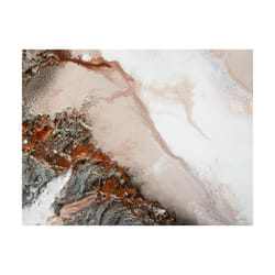 Petra Meikle De Vlas Mornington Blush Print - 40cm x 50cm, White/Cream/Orange