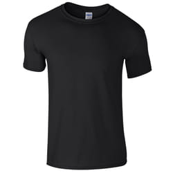 Gildan Mens Short Sleeve Soft-Style T-Shirt - 3XL, Black