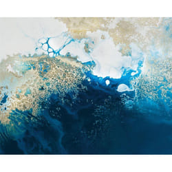 Petra Meikle De Vlas Ocean Deep Canvas Print - 40cm x 50cm, Blue/White/Beige