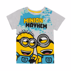 Minions Boys Mayhem Short Pyjama Set - 7-8 Years, Grey/Blue/Yellow