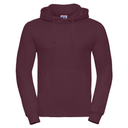 Russell Mens Plain Hoodie - XS, Burgundy