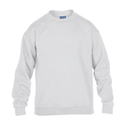 Gildan Childrens/Kids Heavy Blend Drop Shoulder Sweatshirt - 7-8 Years, White