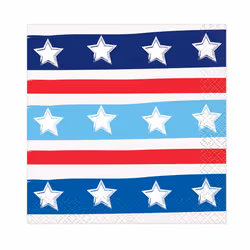 Unique Party Stars & Stripes 4th of July Napkins (Pack of 16)