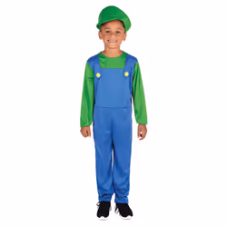 Rubies Boys Plumber Costume - 7-8 Years, Blue/Green