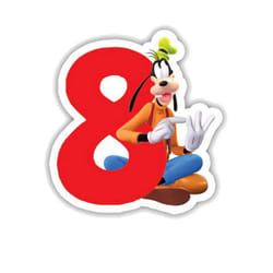 Disney 8 Goofy Candle