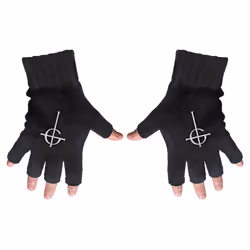 Ghost Unisex Adult Ghost Cross Fingerless Gloves