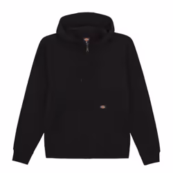 Dickies Mens Fleece Full Zip Hoodie - XL, Black