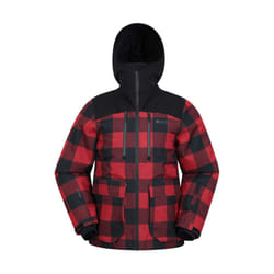 Mountain Warehouse Mens Drayton Waterproof Ski Jacket - XS, Red/Black