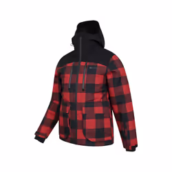 Mountain Warehouse Mens Drayton Waterproof Ski Jacket - XS, Red/Black