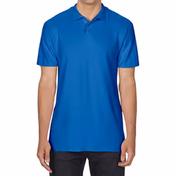 Gildan Unisex Adult Softstyle Polo Shirt - 3XL, Royal Blue