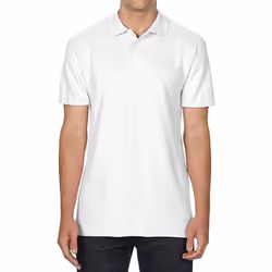 Gildan Unisex Adult Softstyle Polo Shirt - 3XL, White