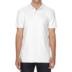 Gildan Unisex Adult Softstyle Polo Shirt - 3XL, White