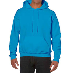 Gildan Mens Hoodie - S, Sapphire Blue