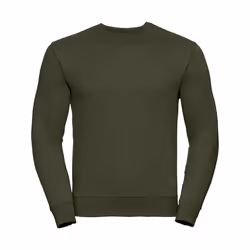 Russell Mens Set-in Sweatshirt - S, Olive