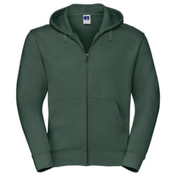 Russell Mens Authentic Full Zip Hoodie - XS, Bottle Green