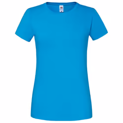 Fruit Of The Loom Womens/Ladies Fit Ringspun Premium Tshirt - XS UK, Azure Blue