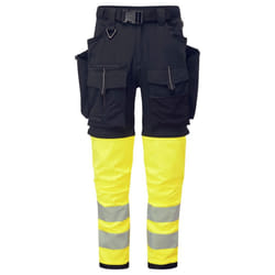 Portwest Unisex Adult Ultimate Modular Contrast 3 in 1 Trousers - 40R, Black/Yellow