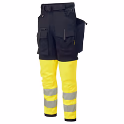 Portwest Unisex Adult Ultimate Modular Contrast 3 in 1 Trousers - 40R, Black/Yellow