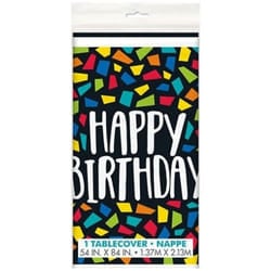 Unique Party Plastic Mosaic Birthday Party Table Cover