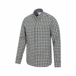 Mountain Warehouse Mens Driftwood Checked Organic Shirt - XS, Khaki Green